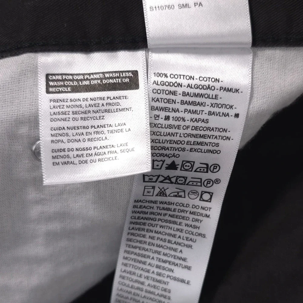 Levi's New 80s‎ Mom Jeans Women 32x29 Black Pants HR Relaxed Tapered A3506-0321